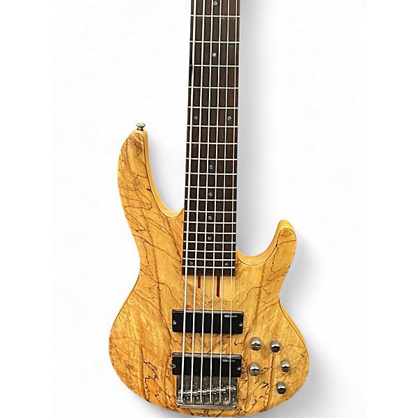 Used ESP LTD B206SM 6 String Natural Electric Bass Guitar