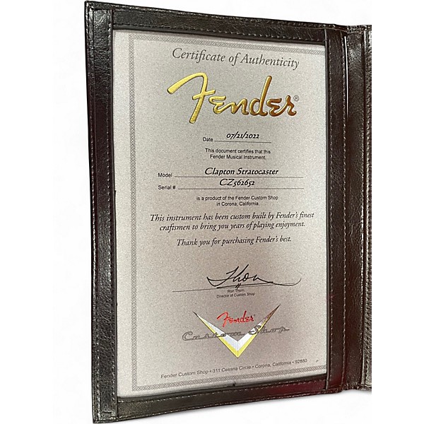 Used Fender Custom Shop Eric Clapton NOS Navy Blue  Solid Body Electric Guitar