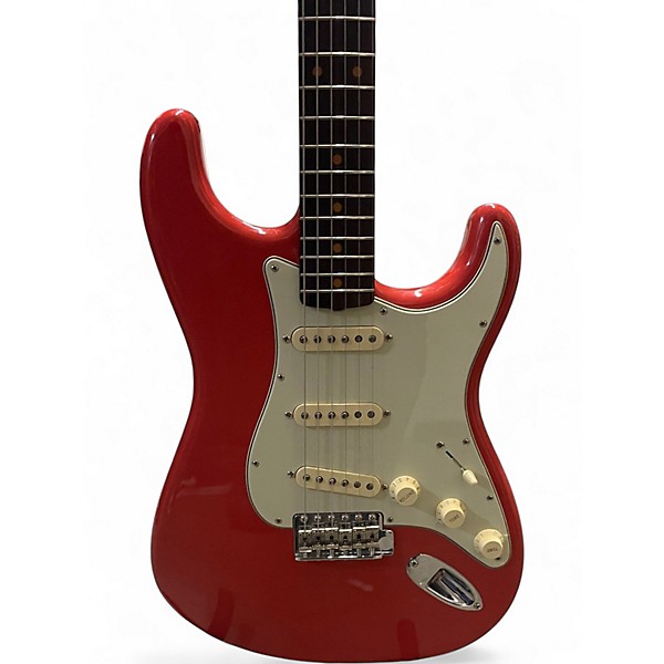 Used Fender 1961 American Vintage II Stratocaster Fiesta Red Solid Body Electric Guitar