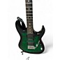 Used Ibanez GRX70QA Transparent Green Burst Solid Body Electric Guitar