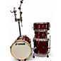 Used SONOR 4 Piece AQX Micro 4-Piece Drum Shell Pack red moon sparkle Drum Kit thumbnail