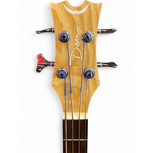 Used Dean Exotica Natural Gloss Acoustic Bass Guitar