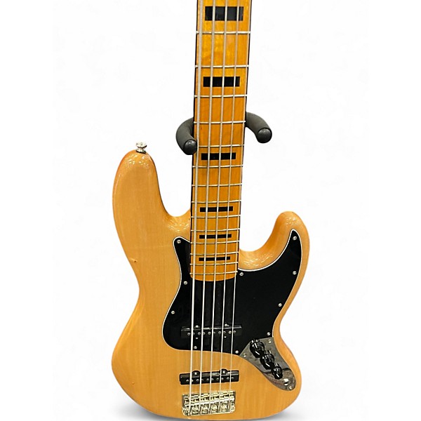 Used Squier Classic Vibe Jazz Bass 5 Natural Electric Bass Guitar