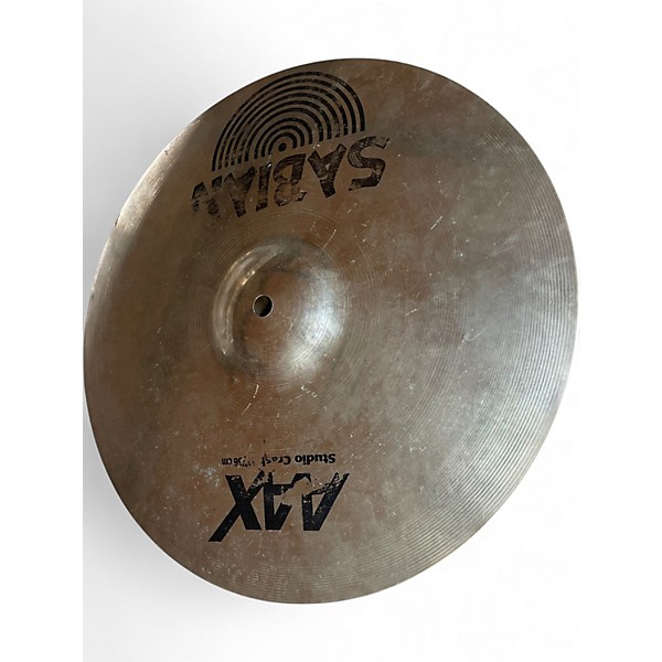 Used SABIAN 14in AAX Studio Crash  Cymbal
