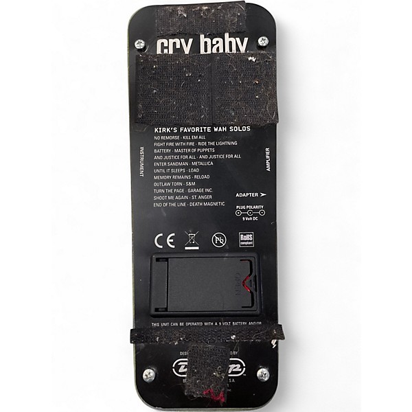 Used Dunlop KH95 Kirk Hammett Signature Cry Baby Wah Effect Pedal