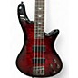Used Schecter Guitar Research Omen 4 String Black Cherry Electric Bass Guitar