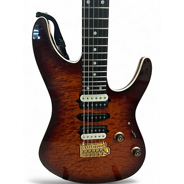 Used Ibanez AZ47P1QM Dragon Eye Burst Solid Body Electric Guitar