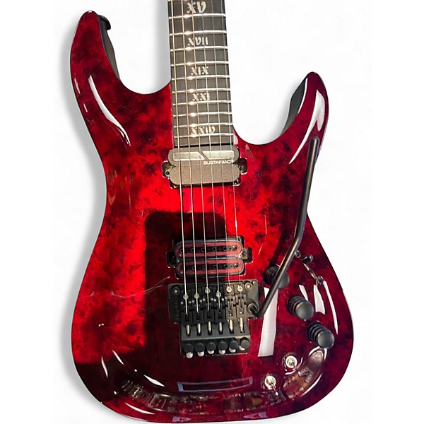 Used Schecter Guitar Research C-1 FR-S Apocalypse Red Reign Solid Body Electric Guitar