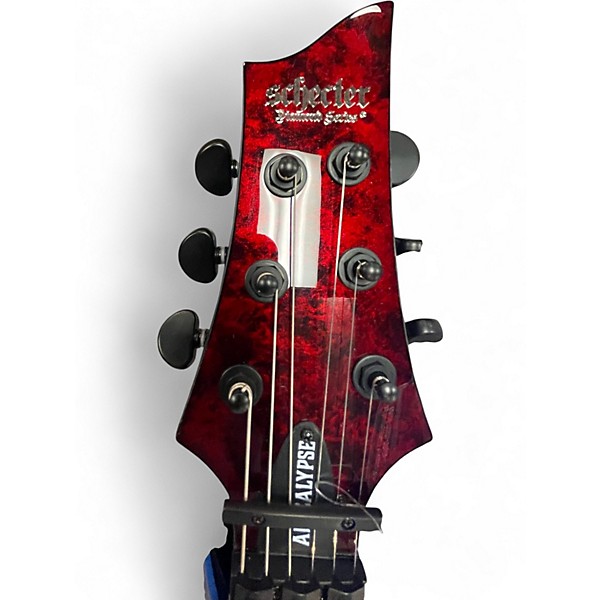 Used Schecter Guitar Research C-1 FR-S Apocalypse Red Reign Solid Body Electric Guitar