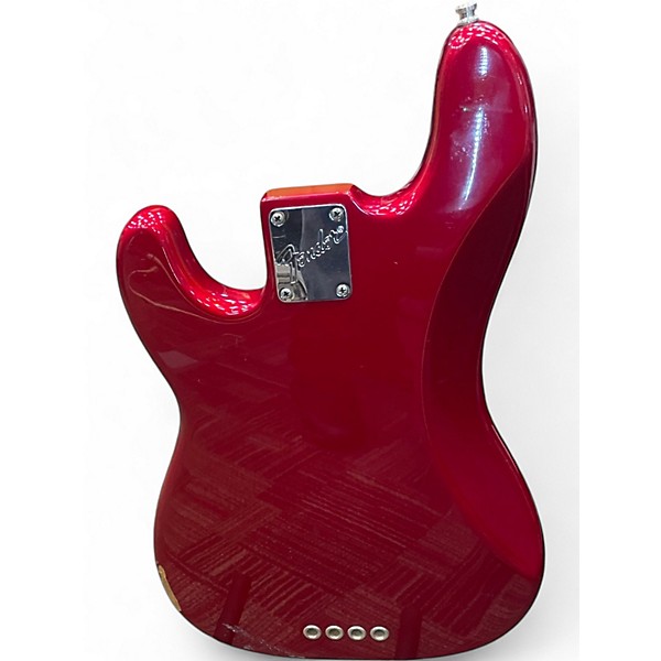 Vintage 1997 Fender American Standard Precision Bass Candy Apple Red Electric Bass Guitar
