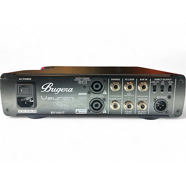 Used Bugera bv1001t veyron Tube Bass Amp Head