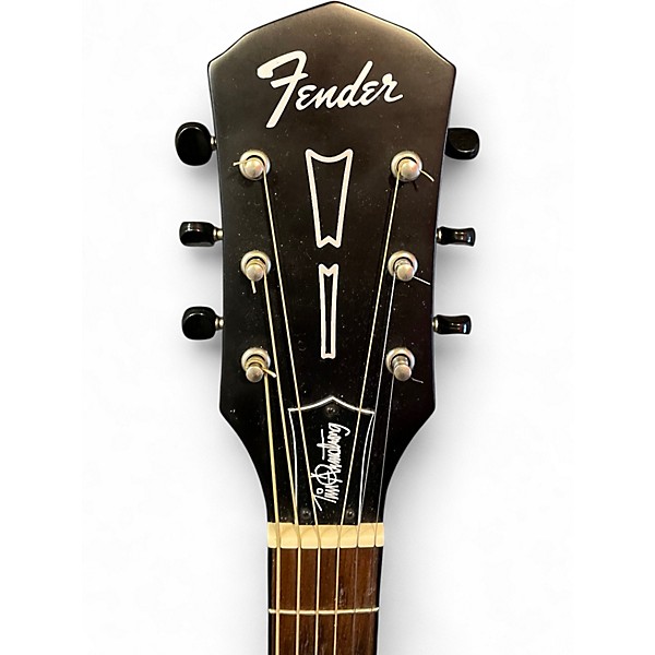 Used Fender Tim Armstrong Hellcat Checkered Acoustic Electric Guitar