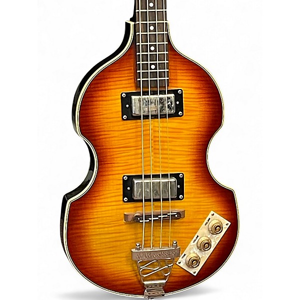 Used Epiphone Viola Sunburst Electric Bass Guitar
