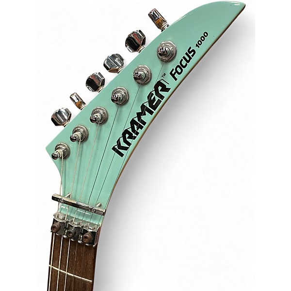 Used Kramer Focus 1000 Seafoam Green Solid Body Electric Guitar