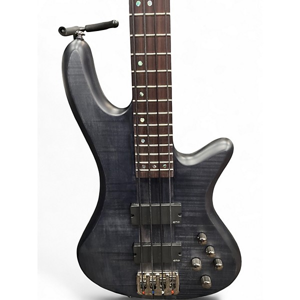 Used Schecter Guitar Research Stiletto Studio 4 Black Electric Bass Guitar