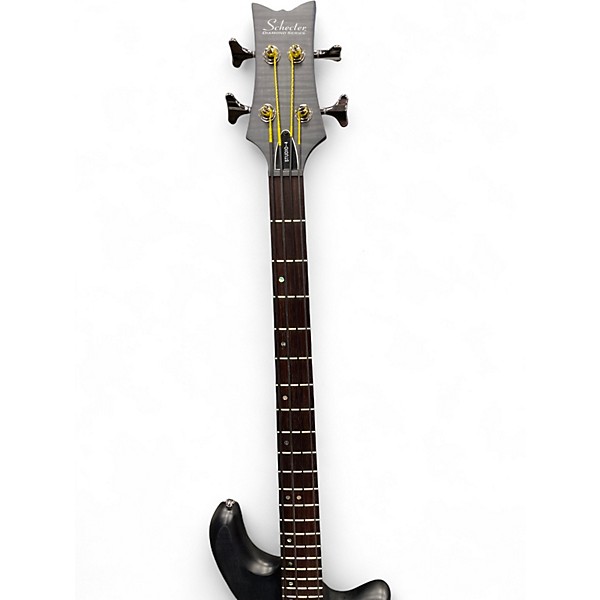 Used Schecter Guitar Research Stiletto Studio 4 Black Electric Bass Guitar