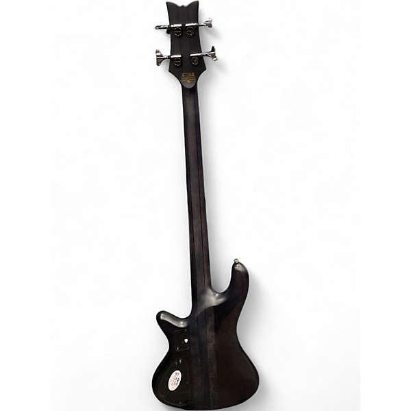 Used Schecter Guitar Research Stiletto Studio 4 Black Electric Bass Guitar