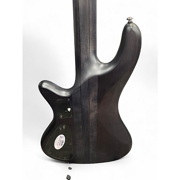 Used Schecter Guitar Research Stiletto Studio 4 Black Electric Bass Guitar