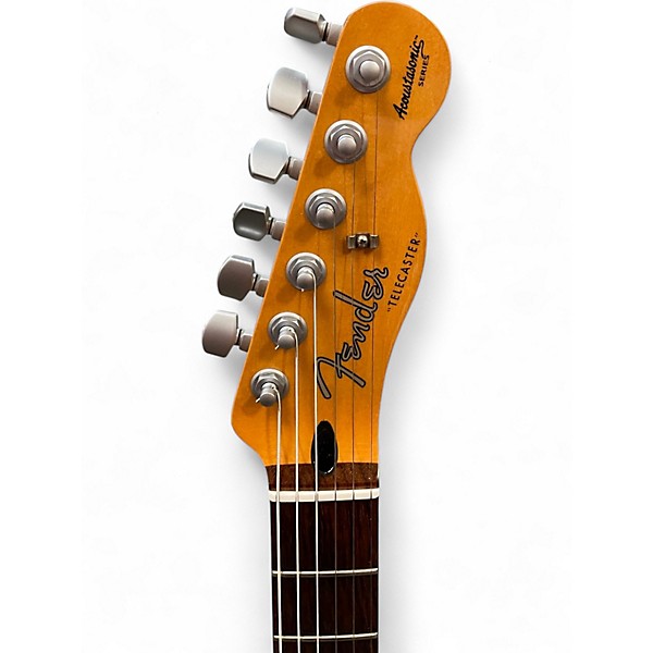Used 2011 Fender Acoustasonic Telecaster 3 Tone Sunburst Solid Body Electric Guitar