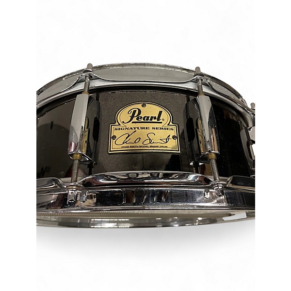 Used Pearl 14X5 Chad Smith Snare Black Chrome Drum