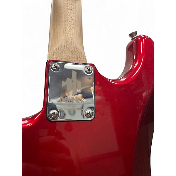 Used Donner STANDARD SERIES RED Solid Body Electric Guitar