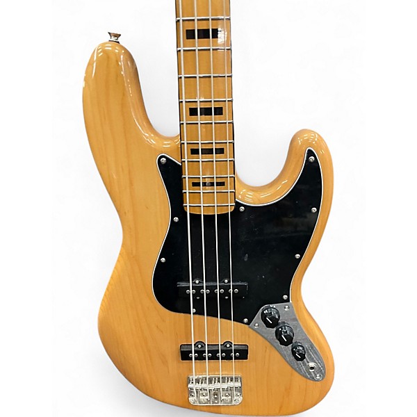 Used Squier Classic Vibe 70s Jazz Bass Natural Electric Bass Guitar