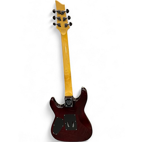 Used Schecter OMEN EXTREME FR Candy Red Burst Solid Body Electric Guitar