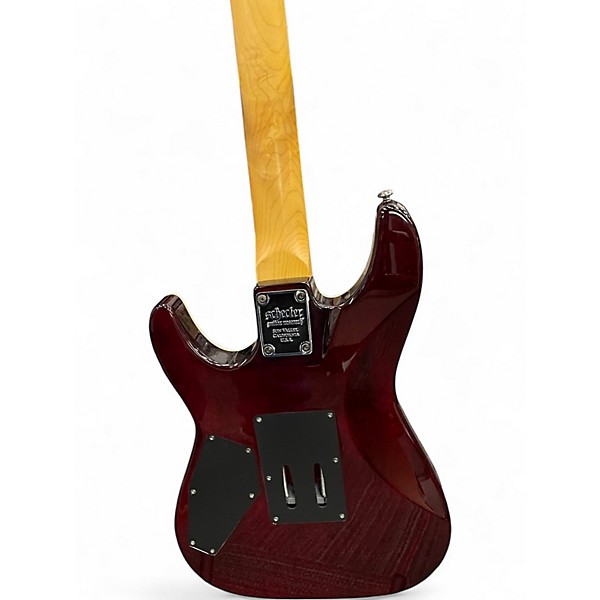Used Schecter OMEN EXTREME FR Candy Red Burst Solid Body Electric Guitar