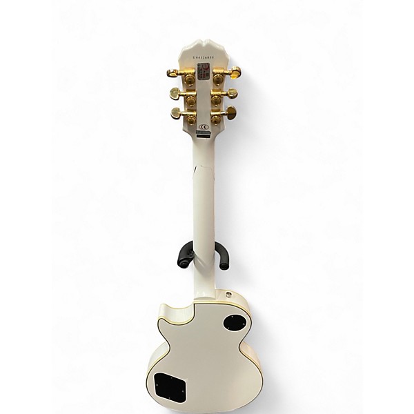 Used Epiphone Les Paul Custom (FIXED NECK( White Solid Body Electric Guitar