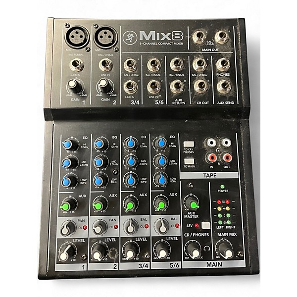 Used Mackie Mix 8 Powered Mixer