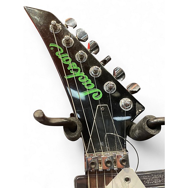 Used Jackson RRX24 Black and Green Solid Body Electric Guitar