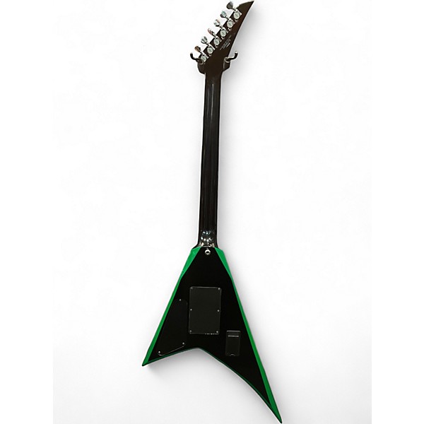 Used Jackson RRX24 Black and Green Solid Body Electric Guitar