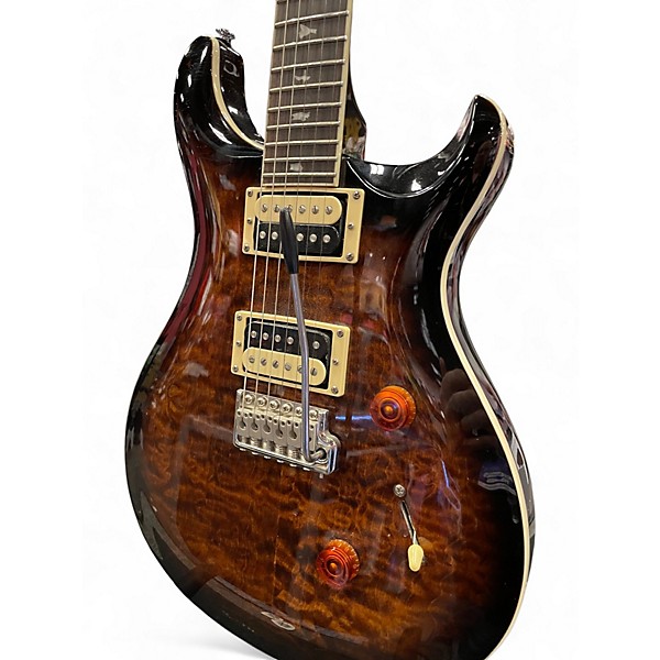 Used PRS SE Custom 24 BROWN BURST Solid Body Electric Guitar
