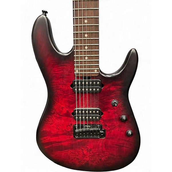 Used Sterling by Music Man CUTLASS JASON RICHARDSON SIGNATURE RED TRANS BURST Solid Body Electric Guitar