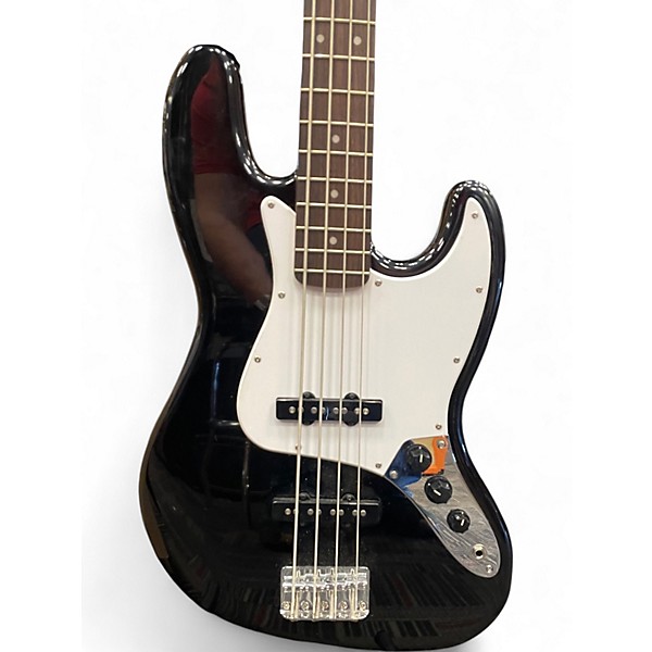 Used Squier Affinity Jazz Bass Black Electric Bass Guitar