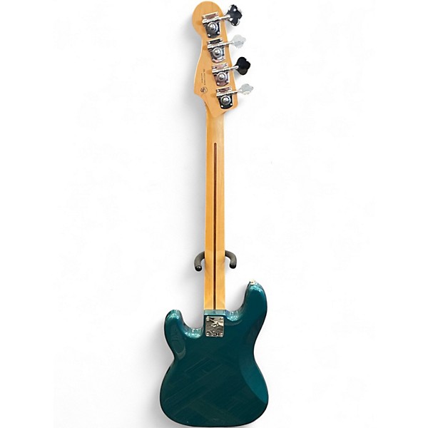 Used Fender Player Precision Bass Metallic Aqua Marine Electric Bass Guitar