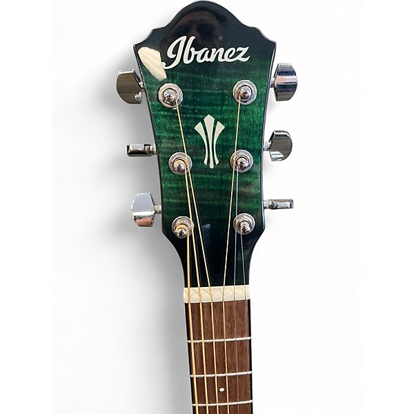 Used Ibanez AEG70 ebh GREEN Acoustic Electric Guitar