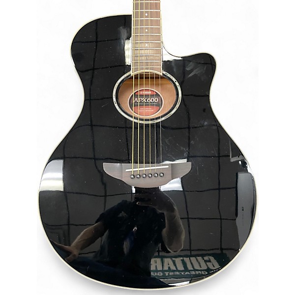 Used Yamaha APX600 Black Acoustic Electric Guitar