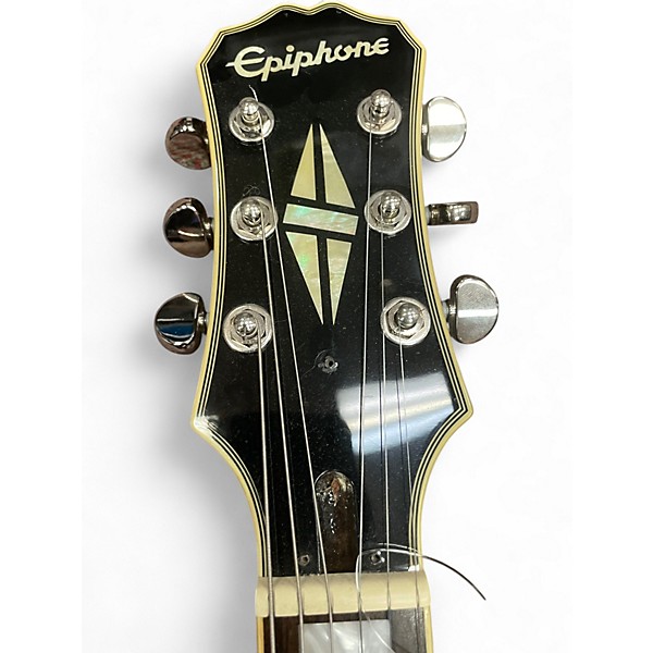 Used Epiphone Les Paul Custom SILVER BURST Solid Body Electric Guitar