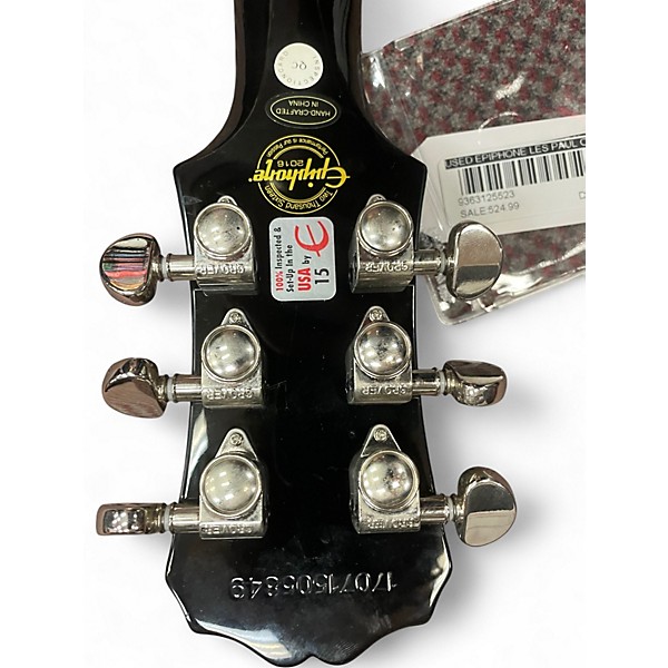 Used Epiphone Les Paul Custom SILVER BURST Solid Body Electric Guitar