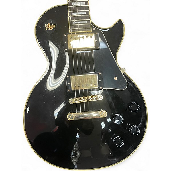 Used Epiphone Les Paul Custom Black Solid Body Electric Guitar