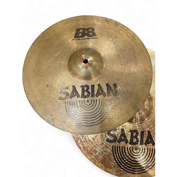 Used SABIAN 14in B8 Hi Hat Pair Cymbal
