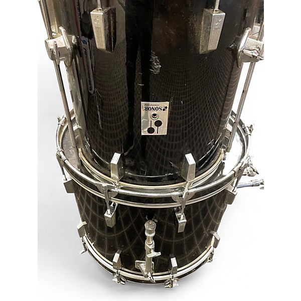 Used SONOR 5 Piece International Black Drum Kit