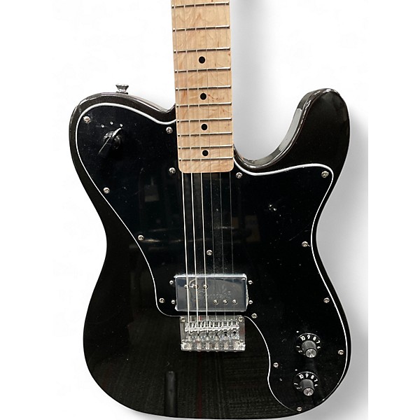 Used Squier Esquire Deluxe Black Solid Body Electric Guitar