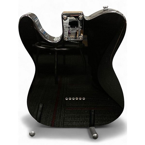 Used Squier Esquire Deluxe Black Solid Body Electric Guitar