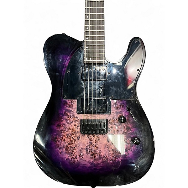 Used ESP ltd te2000x purple burst Solid Body Electric Guitar