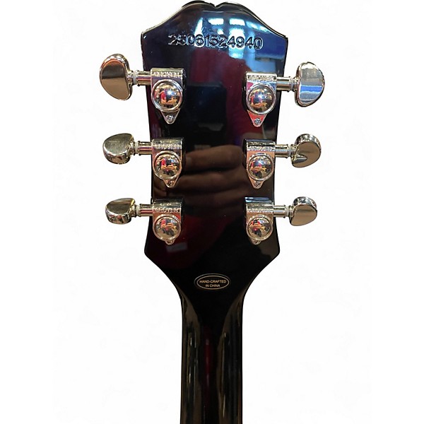 Used 2025 Epiphone Les Paul Custom Black Solid Body Electric Guitar