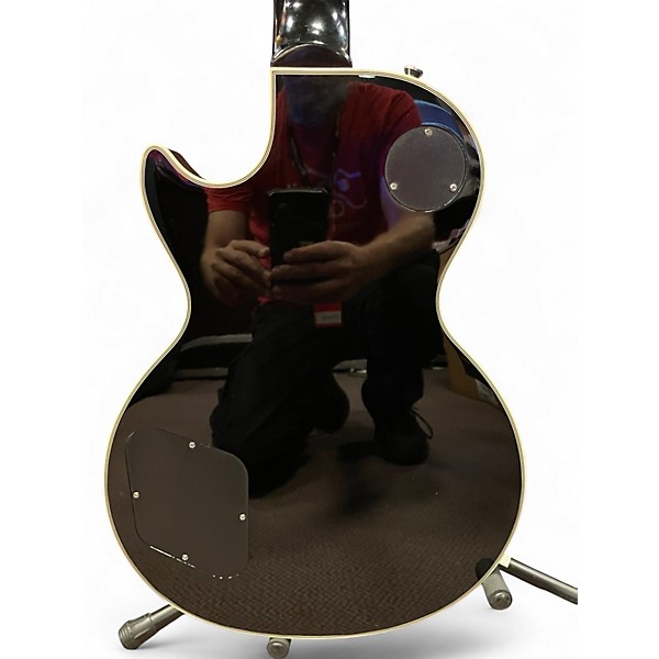 Used 2025 Epiphone Les Paul Custom Black Solid Body Electric Guitar