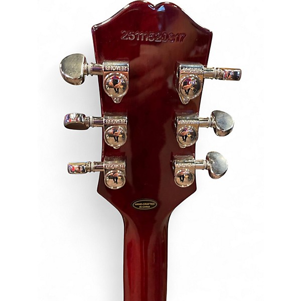 Used 2025 Epiphone Les Paul Custom Red Solid Body Electric Guitar