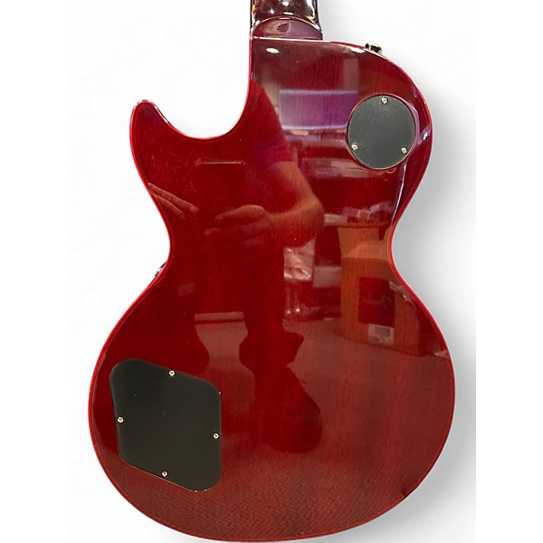 Used 2025 Epiphone Les Paul Custom Red Solid Body Electric Guitar